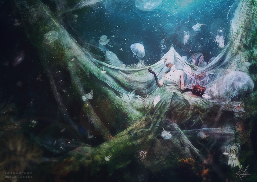 underwater photo manipulation, Unravel: Dark Surrealism Inspired by Björk