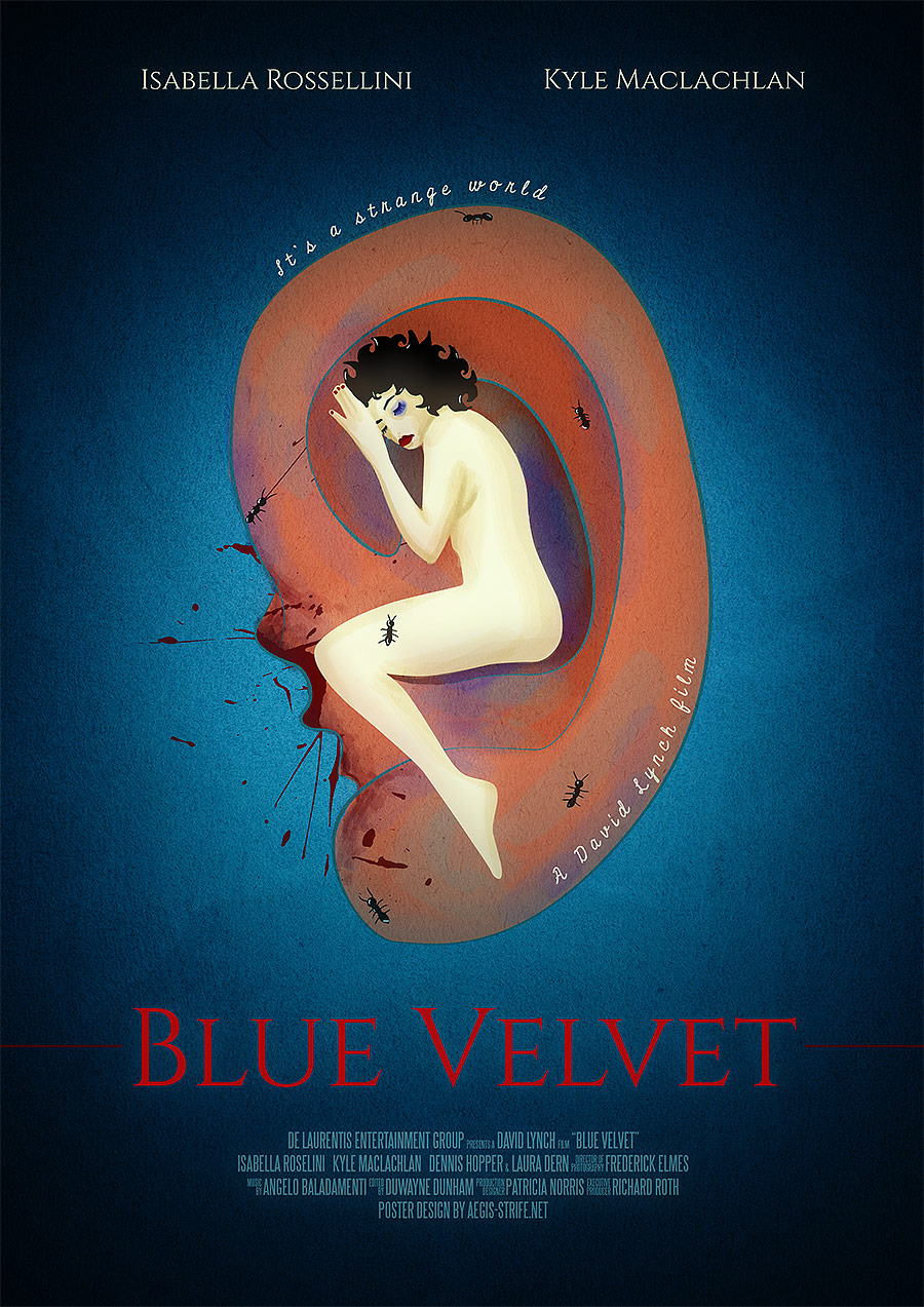 David Lynch Blue Velvet Fan Film Poster by Mario Nevado