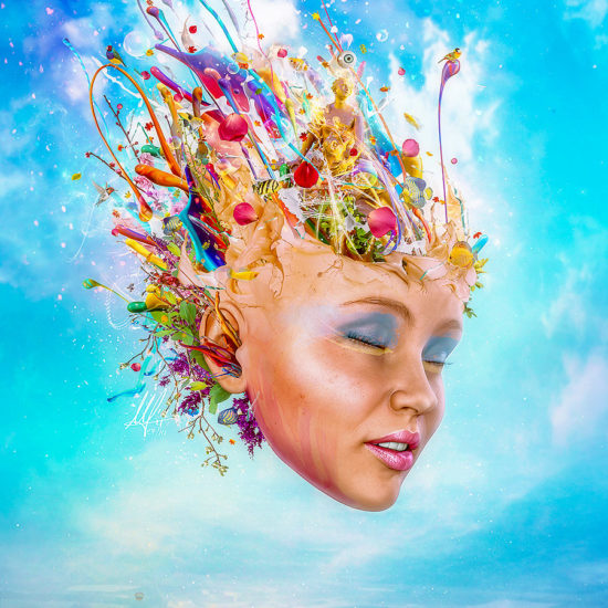 Muse - Surreal Digital Art by Mario Nevado about inspiration and creativity