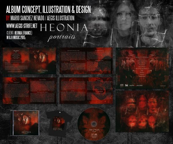 Heonia full album design by Aégis Illustration