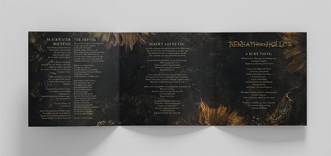 Beneath the Hollow digipac booklet mockup 2 by Mario Nevado Art