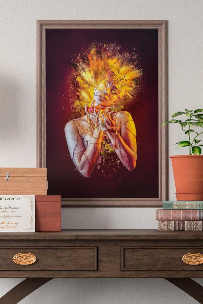 seven deadly sins digital art, Unveiling the Seven Deadly Sins Digital Art Collection: Elevate Your Space with Explosive Dark Surrealism