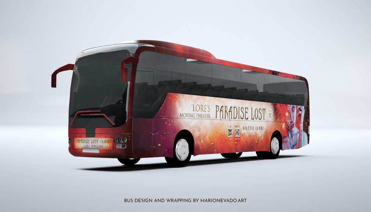 Lore's Moving Theater WRATH Bus wrapping Design