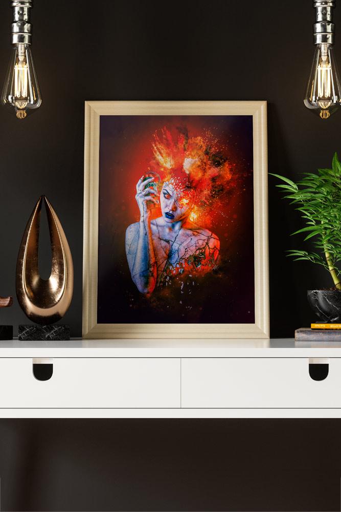 seven deadly sins digital art, Unveiling the Seven Deadly Sins Digital Art Collection: Elevate Your Space with Explosive Dark Surrealism