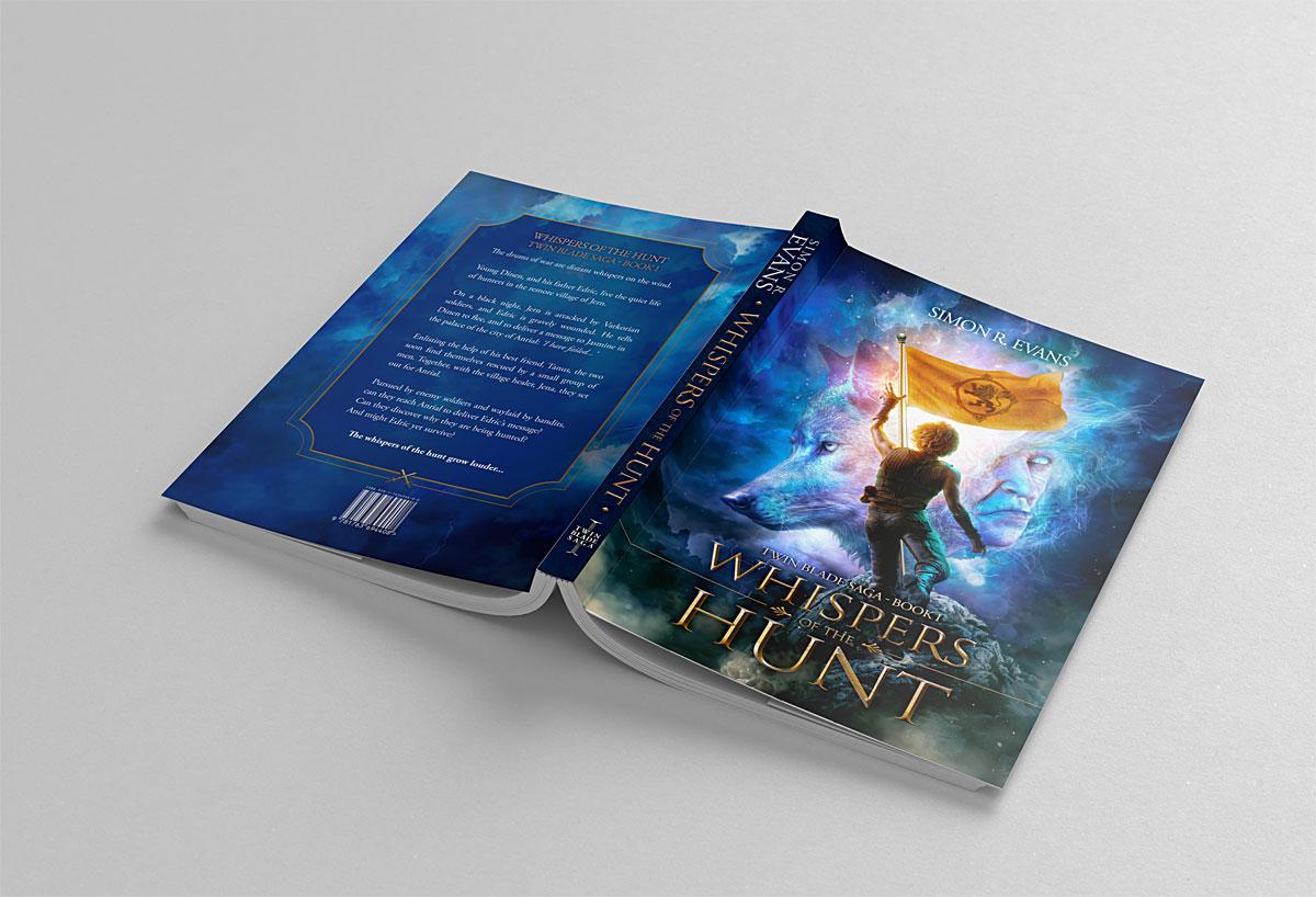 Whispers of the Hunt fantasy novel mockup