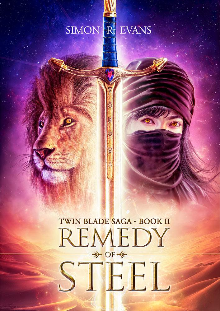 Remedy of Steel Fantasy Book Cover Design by Mario Nevado Art