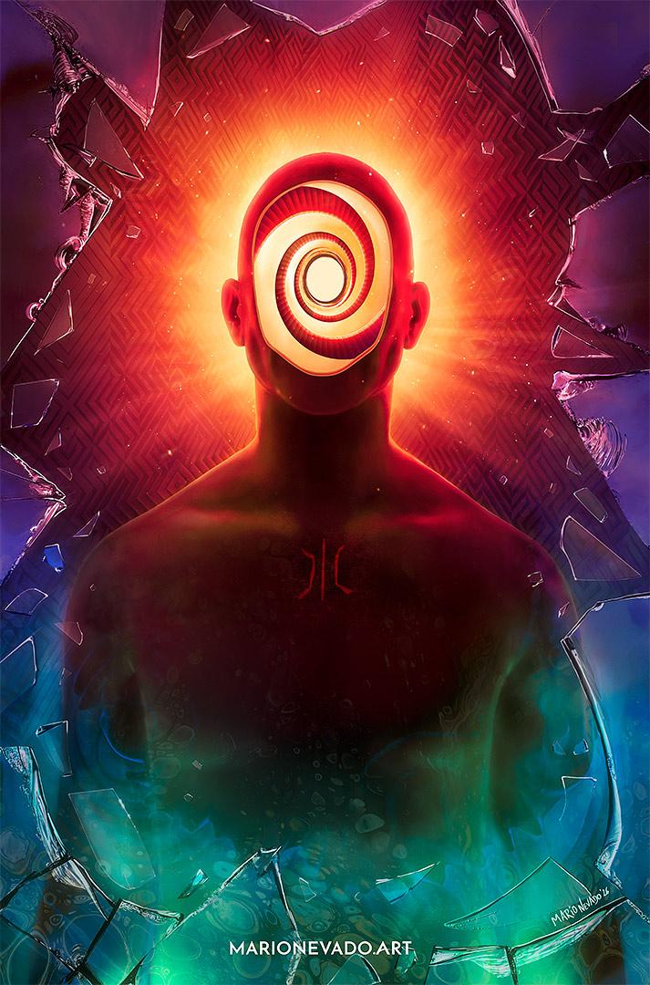 horror noir thriller book cover illustration